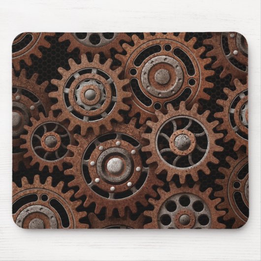 Steampunk Gänge Mousepad (Vorne)