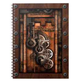 SteamPunk Gänge und Niete Notizblock