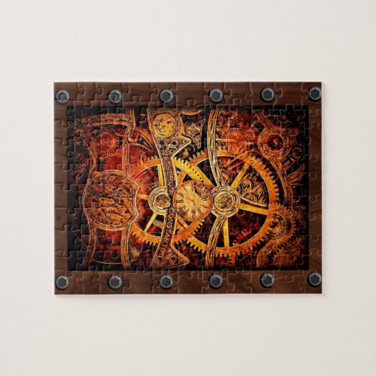 SteamPunk Gänge und Niete Puzzle (Horizontal)