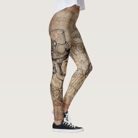 Steampunk Gangkunst Leggings (Rechts)