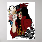 Steampunk ganz in Rot Poster (Vorne)