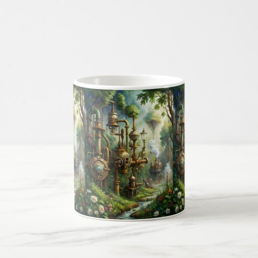 Steampunk Garden Coffee Tasse (Mittel)