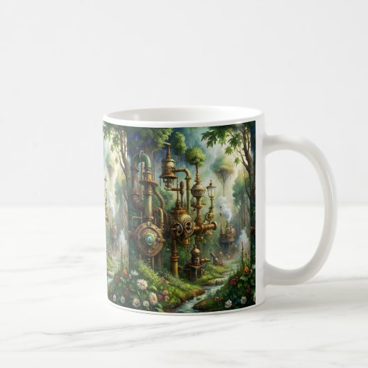Steampunk Garden Coffee Tasse (Rechts)