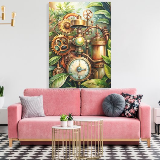 Steampunk Garden Leinwand Art (Insitu (Wohnzimmer))