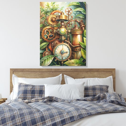 Steampunk Garden Leinwand Art (Insitu (Schlafzimmer))