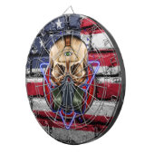 Steampunk Gasmask Dartscheibe (Vorderseite rechts)