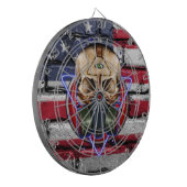 Steampunk Gasmask Dartscheibe (Vorderseite Links)