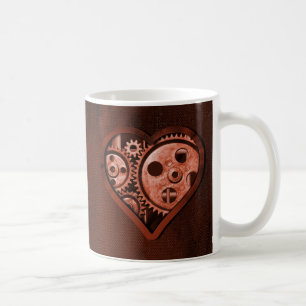 Steampunk Gear Heart Kaffeetasse