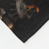 Steampunk-Gear und Lever-Motor Fleecedecke (Ecke)