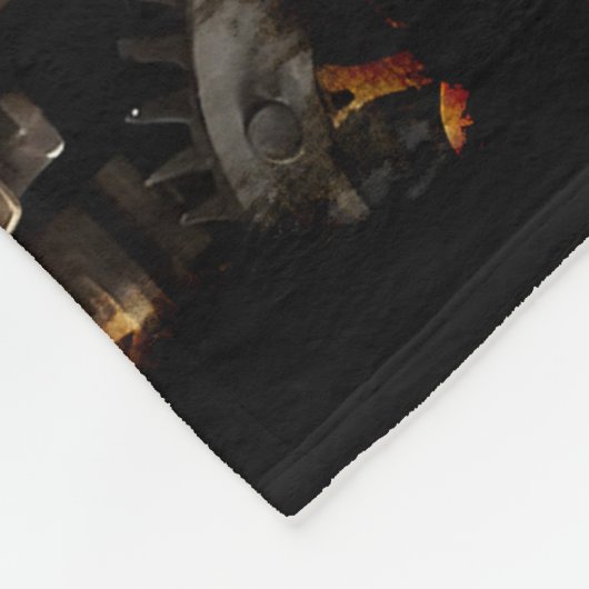 Steampunk-Gear und Lever-Motor Fleecedecke (Ecke)