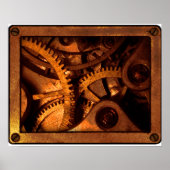 Steampunk Gears Clockwork Poster (Vorne)