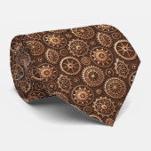 Steampunk Gears Custom Necktie Tie Krawatte (Gerollt)