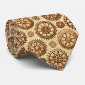 Steampunk Gears Custom Necktie Tie Krawatte (Gerollt)
