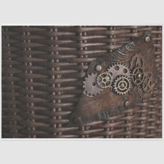 Steampunk Gears Decoupage 20x30 Seidenpapier (Vorderseite)