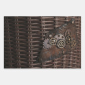Steampunk Gears Decoupage Geschenkpapier Set (Vorderseite 3)