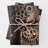 Steampunk Gears Decoupage Geschenkpapier Set (Beispiel)