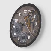 Steampunk Gears fun fAb cool Large Clock Große Wanduhr (Winkel)