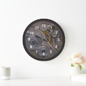 Steampunk Gears fun fAb cool Large Clock Große Wanduhr (Zuhause)
