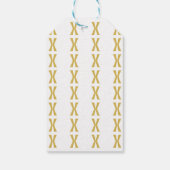 Steampunk Gears Gold Weihnachtsbaum Geschenkanhänger (Rückseite)