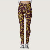 Steampunk Gears Heart Leggings (Vorderseite)