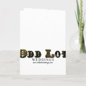 Steampunk Gears Hochzeiten Einladung Grußkarten (Rückseite)