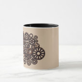 STEAMPUNK GEARS KAFFEE TASSE (Zentrum)