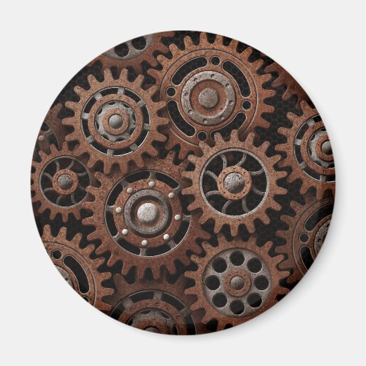 Steampunk Gears Magnet (Vorne)