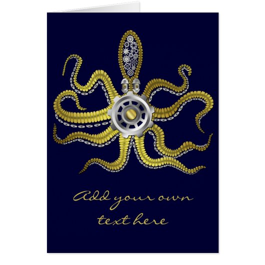 Steampunk Gears Octopus Kraken (Vorne)