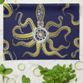 Steampunk Gears Octopus Kraken Handtuch (Gefaltet)