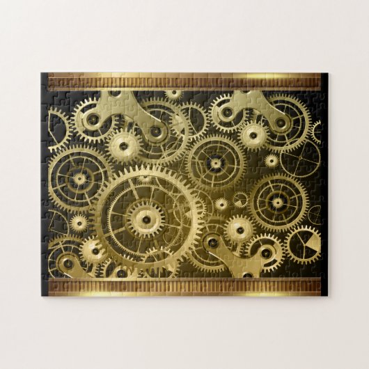 Steampunk Gears Puzzle (Horizontal)