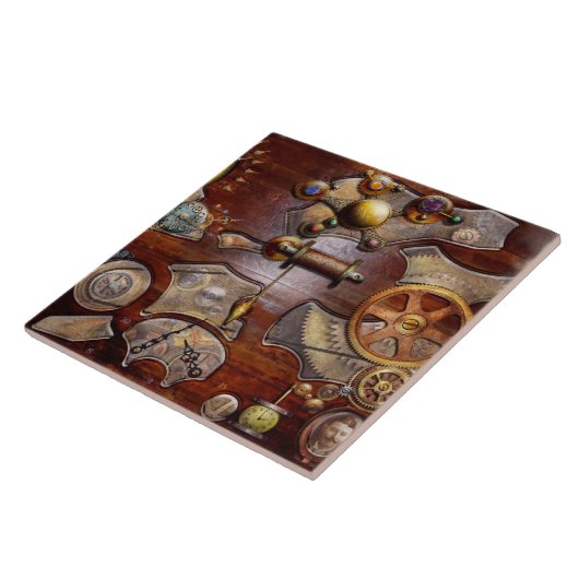 Steampunk - Gears - Reverse Engineering Fliese (Seite)