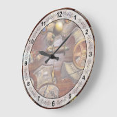 Steampunk - Gears - Reverse Engineering Große Wanduhr (Winkel)