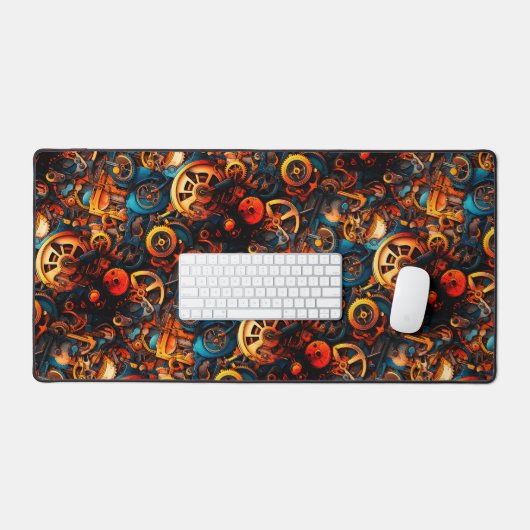 Steampunk Gears Schreibtischunterlage (Tastatur & Maus)