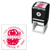 Steampunk Gears Self-Ink Rücksendeadresse Briefmar Permastempel (Beispiel)