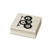 Steampunk-Gears und Schlüssel Gummistempel (Stempel)