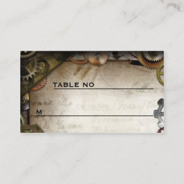 Steampunk Gears Viktorianisch Guest Placecards Platzkarte