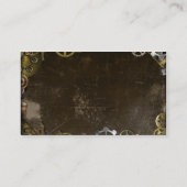 Steampunk Gears Viktorianisch Guest Placecards Platzkarte (Rückseite)