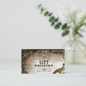 Steampunk Gears Viktorianische Hochzeitskarten Begleitkarte (Stehend Vorderseite)