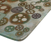 Steampunk Gears Vintag Schneidebrett (Ecke)