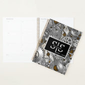 Steampunk Gearwork Silver Grunge Brown Burnout Planer (Anzeige)