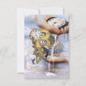 Steampunk-Geburtstagsbrief B Karte (Vorderseite)