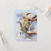 Steampunk-Geburtstagsbrief B Karte (Vorderseite/Rückseite Beispiel)