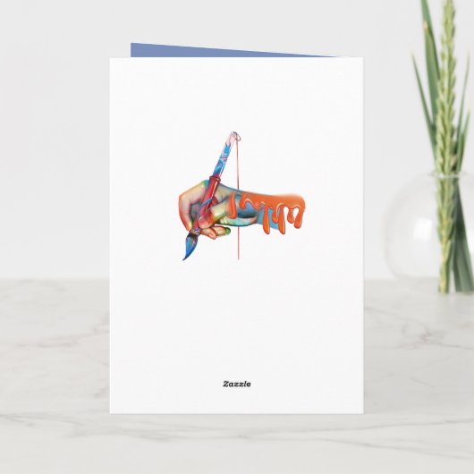 Steampunk-Geburtstagsbrief B Karte (Rückseite)