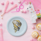 Steampunk-Geburtstagsbrief C Pappteller (Party)