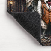Steampunk-Geier in einer Industriestadt Mousepad (Ecke)