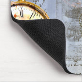 Steampunk & Gelbe Rosen Mousepad (Ecke)