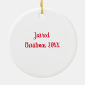 Steampunk Gentleman Christmas Keramik Ornament (Hinten)