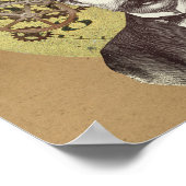 Steampunk Gentleman Collage Poster (Ecke)