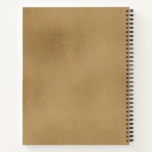 Steampunk Gentleman Collage Sketch Notizblock (Rückseite)