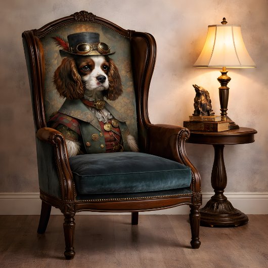 Steampunk Gentleman Dog Whimsical Vintage Seidenpapier